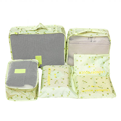 6-Piece Packing Cubes Set for Organized Travel Luggage