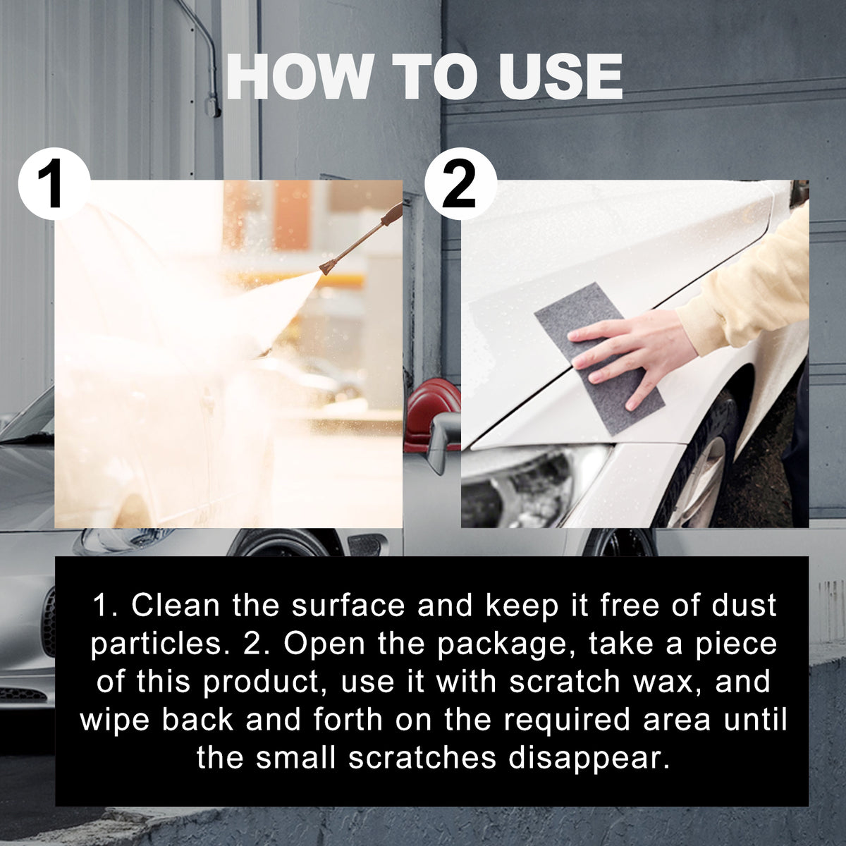 Car Scratch Remover Cloth Set for Minor Surface Marks