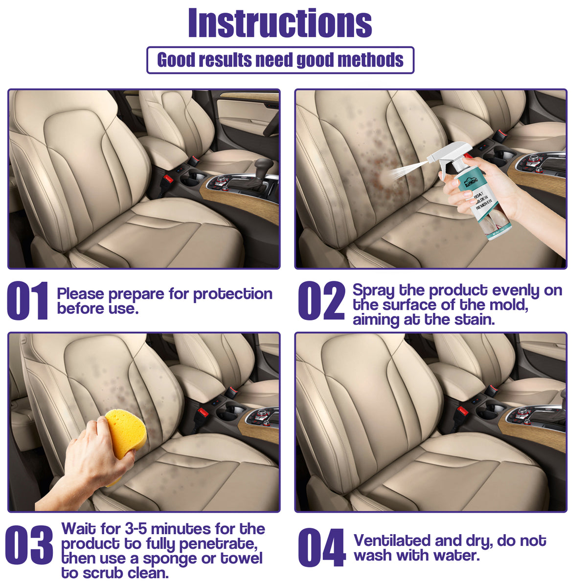 Boat Mildew Remover for Fabric & Leather Interiors