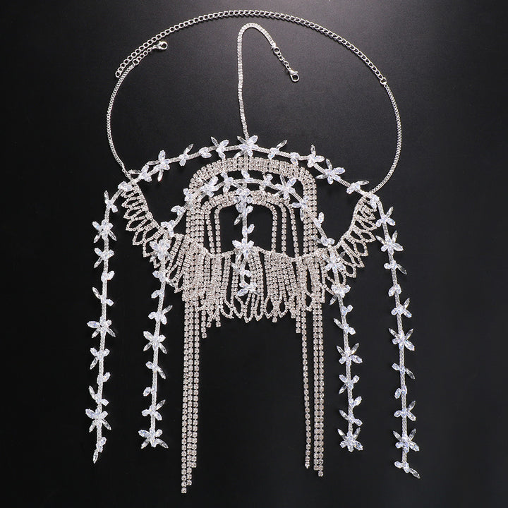 Crystal Tassel Headpiece for Glamorous Bridal Style
