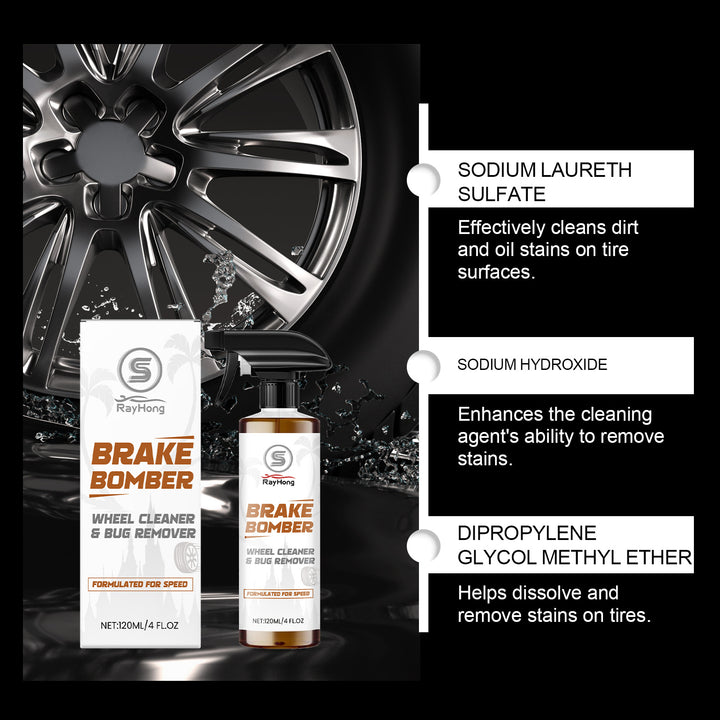 Car Wheel Cleaner Spray for Fast Tire Care & Shine