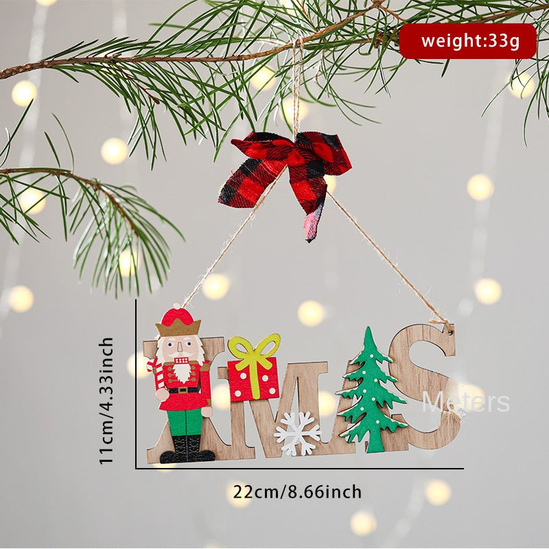 Wooden Christmas Ornament for Rustic Holiday Cheer