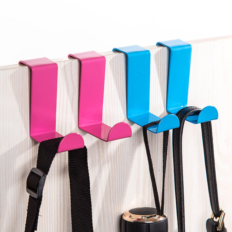 Nail-Free Over-the-Door Hooks for Coats and Bags 2-Pack