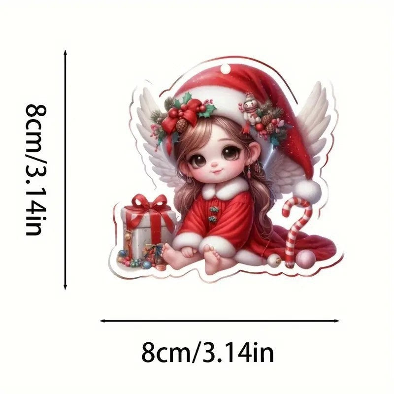 Acrylic Christmas Ornaments: Whimsical Fairy Tree Decor