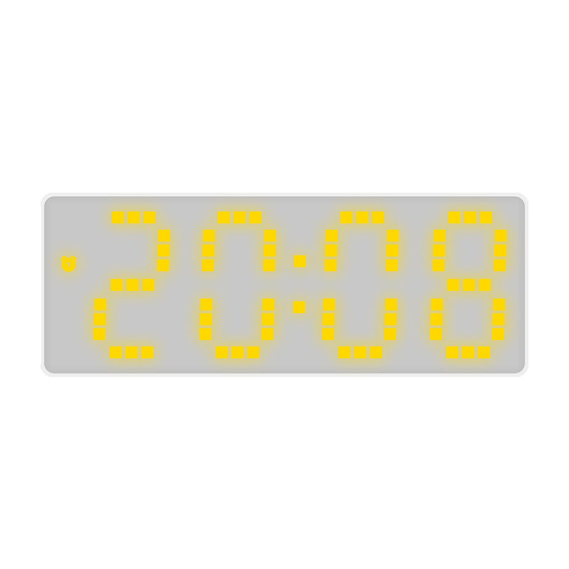 LED Alarm Clock With Mirror Display and Dual Power