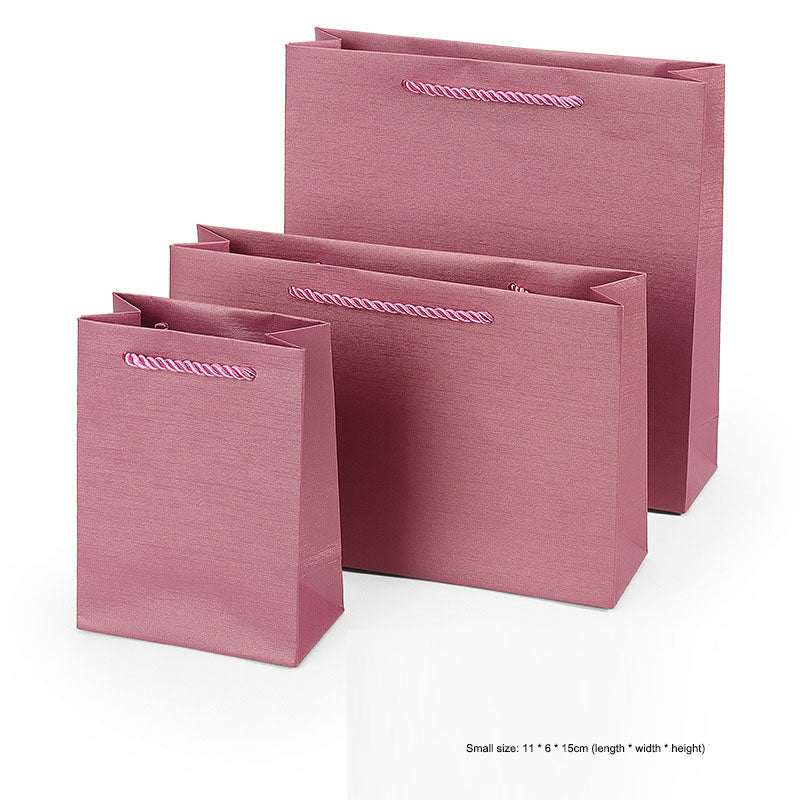 Jewelry Gift Paper Bags with Cord Handles in 4 Colors