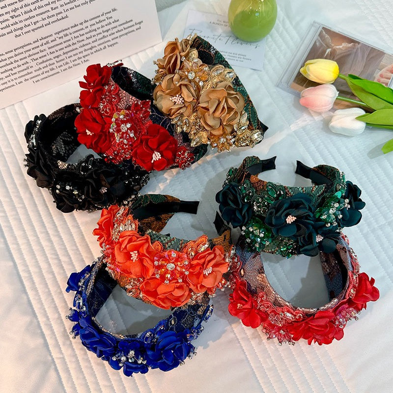 Handmade Floral Headband for Statement Occasion Style