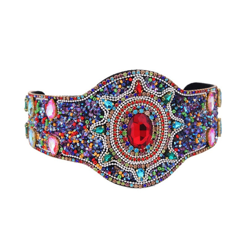 Baroque Jeweled Hair Hoop for Glamorous Occasion Style