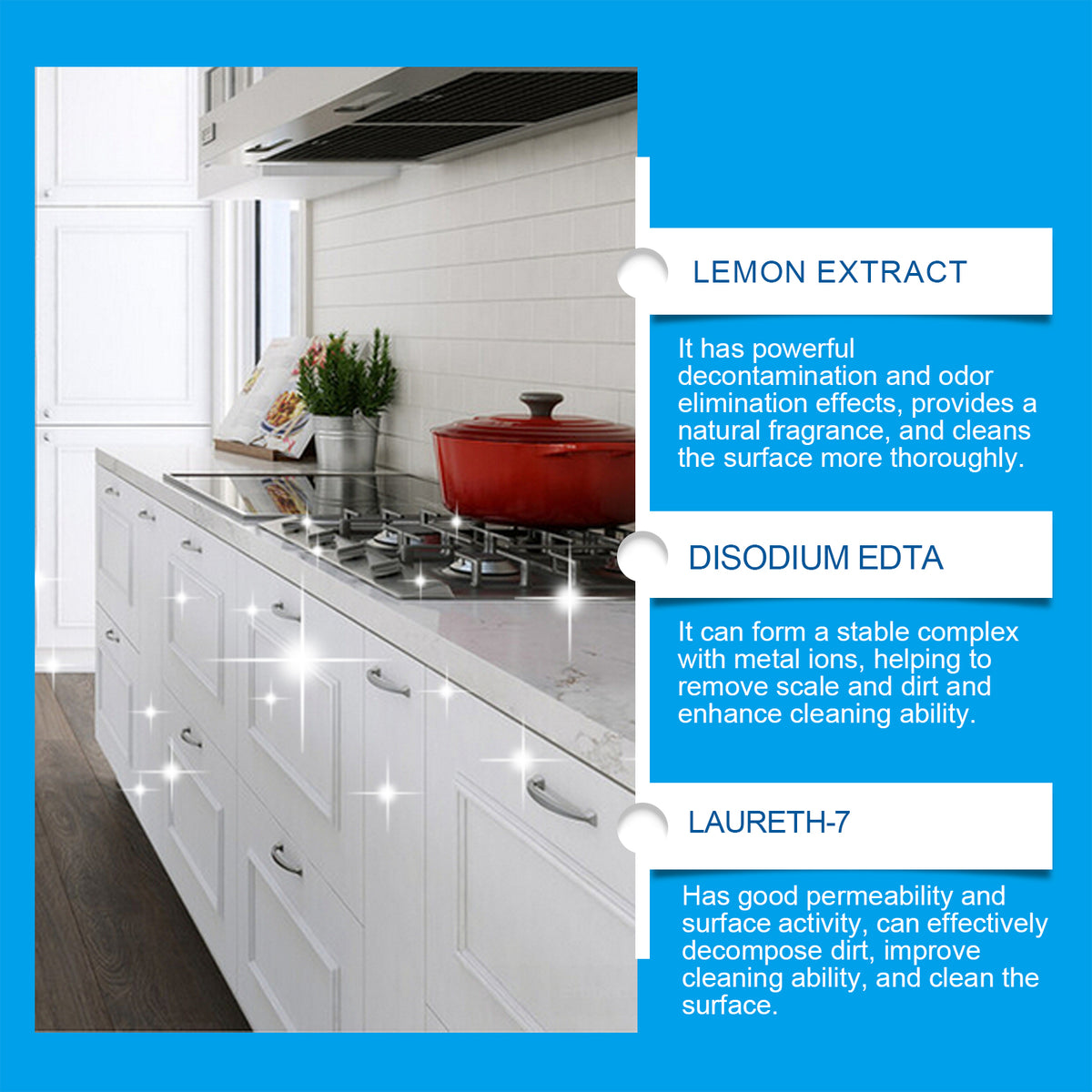 Multi-Surface Cleaning Tablets for Kitchen & Bathroom