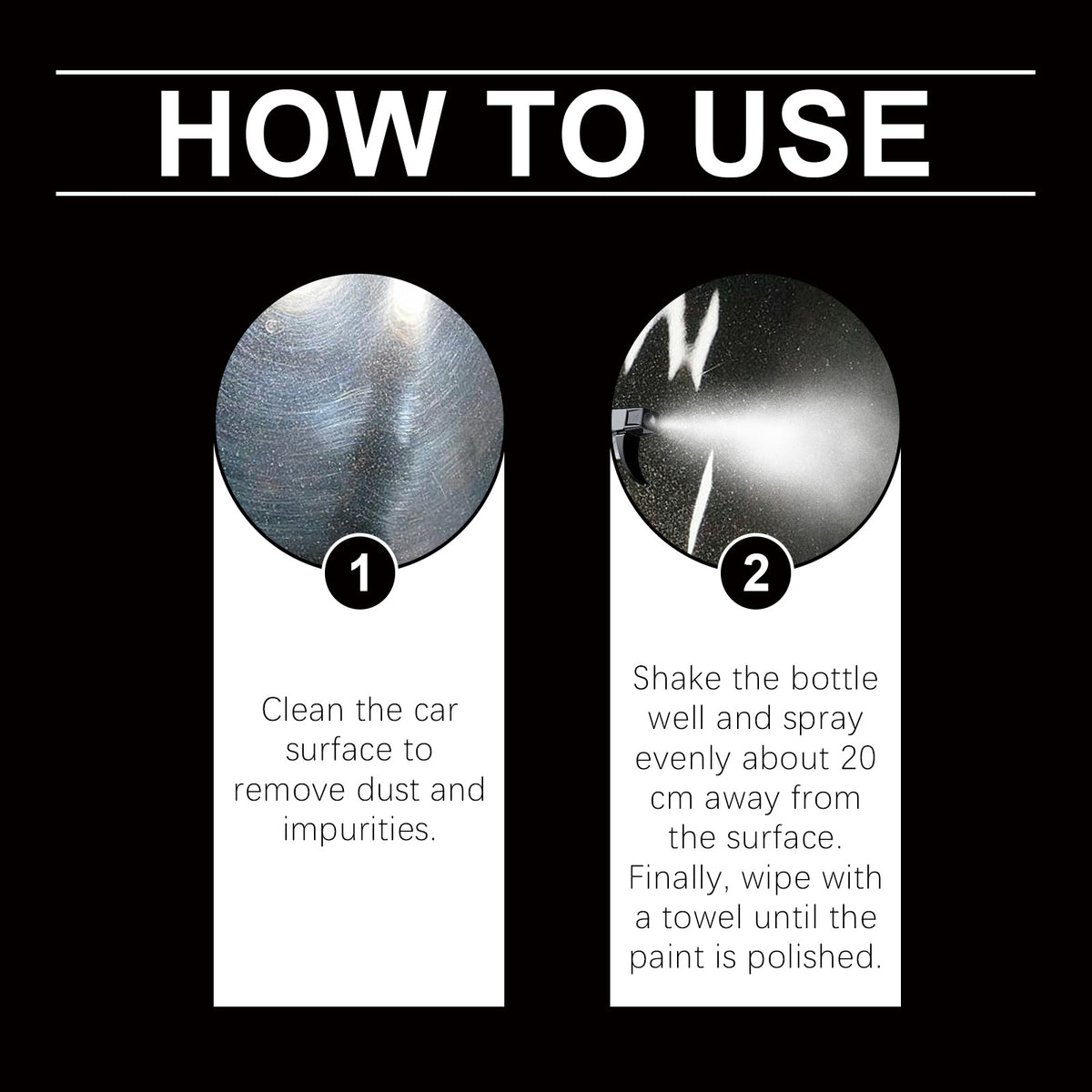 Car Ceramic Coating Spray for Lasting Gloss & Shield