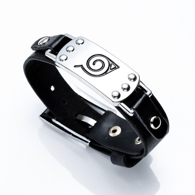 Anime Faux-Leather Wristband for Cosplay & Streetwear