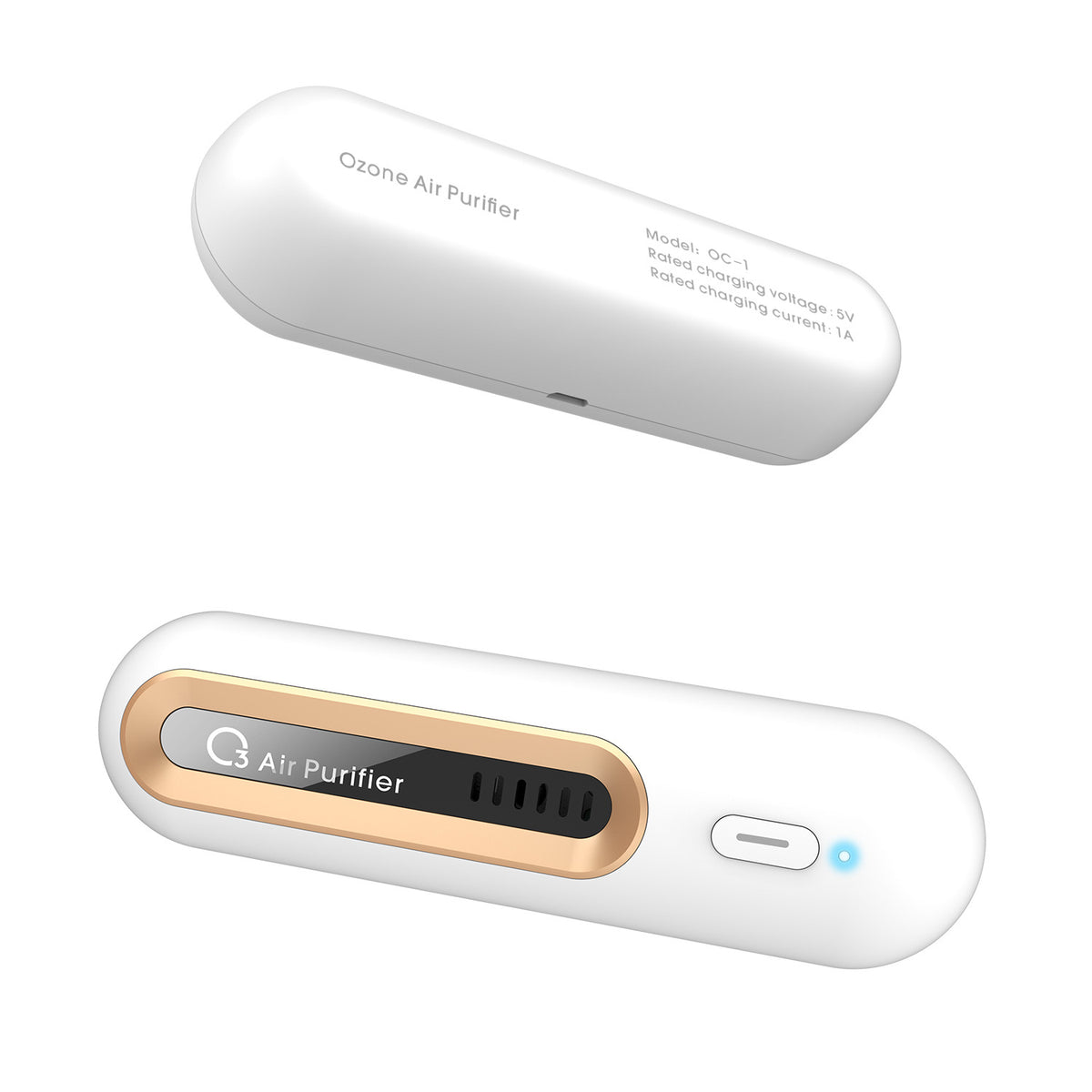 Compact Ozone Air Purifier for Fridge and Pet Odor