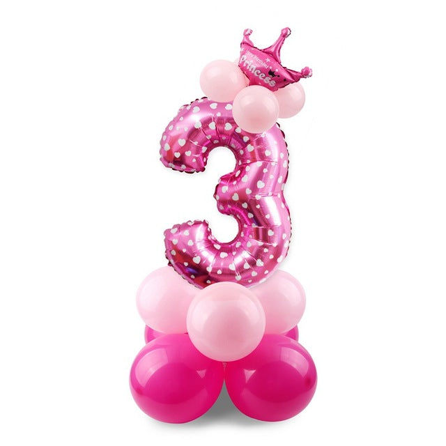 Giant Foil Number Balloons — Big Birthday Display