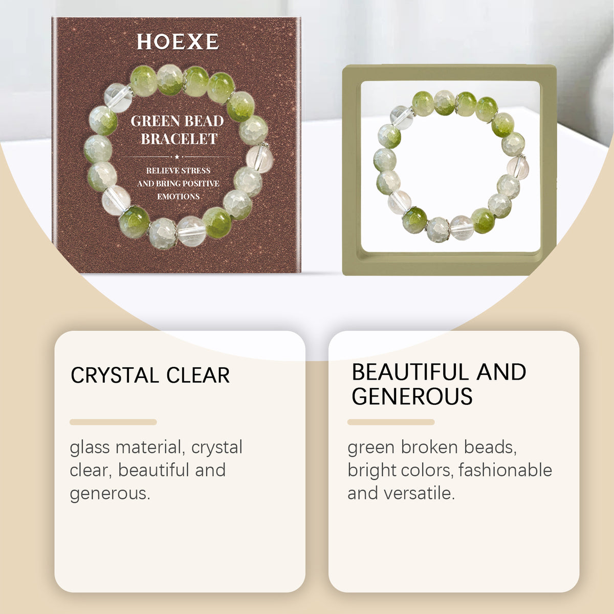Green Bead Bracelet for Calm Everyday Style and Gifting