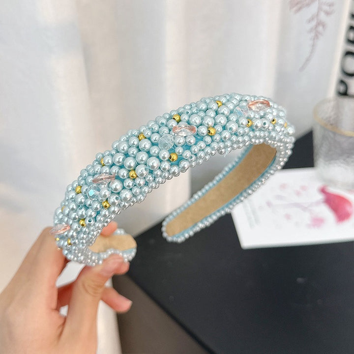 Baroque Pearl Headband for Romantic Statement Style