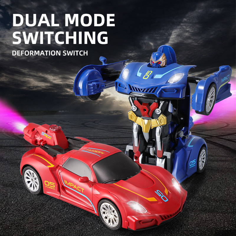 Transforming RC Car Toy With Lights, Sound & Spray