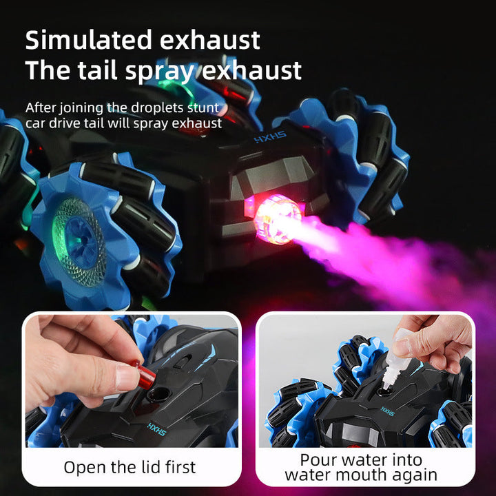 Remote Control Stunt Car With Colorful Spray Drift Effects