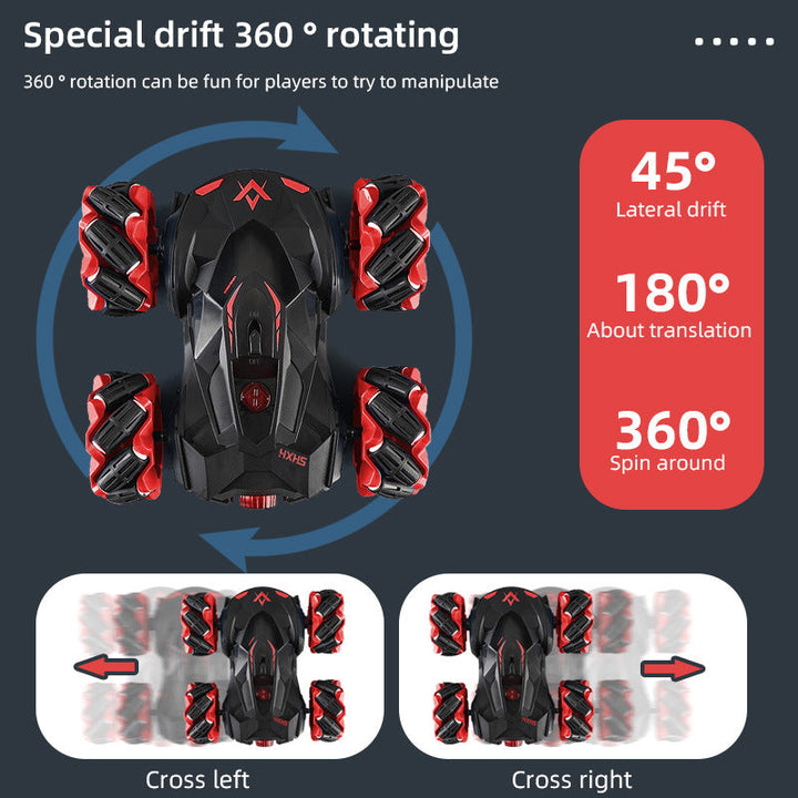 Remote Control Stunt Car With Colorful Spray Drift Effects