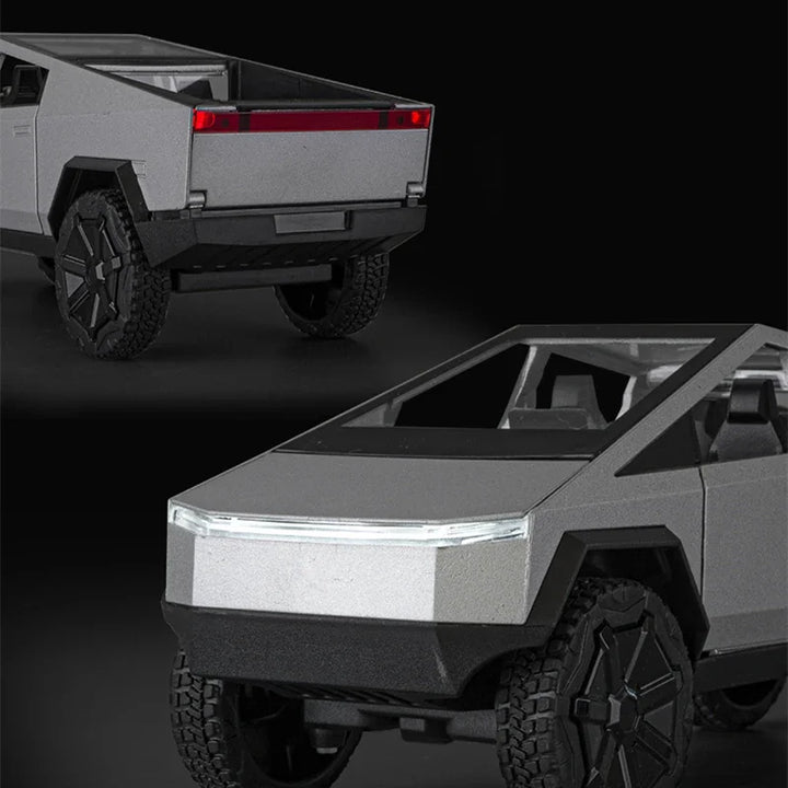 1:24 Alloy Pickup Toy Car With Lights, Sound & Quad