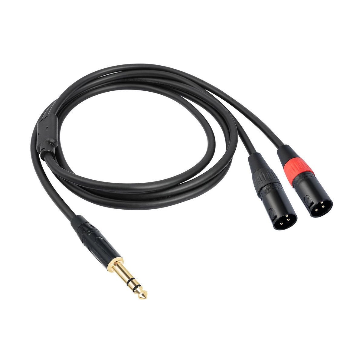 1/4 TRS to Dual XLR Stereo Cable with Double Shielding