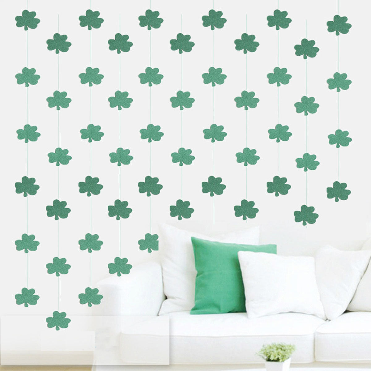 Lucky Clover Pull Garland, 1.8m Irish Party Decor