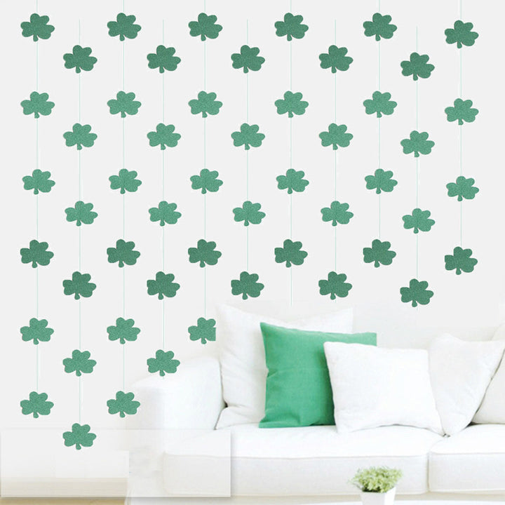 Lucky Clover Pull Garland, 1.8m Irish Party Decor