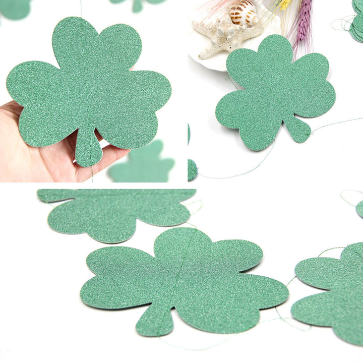 Lucky Clover Pull Garland, 1.8m Irish Party Decor