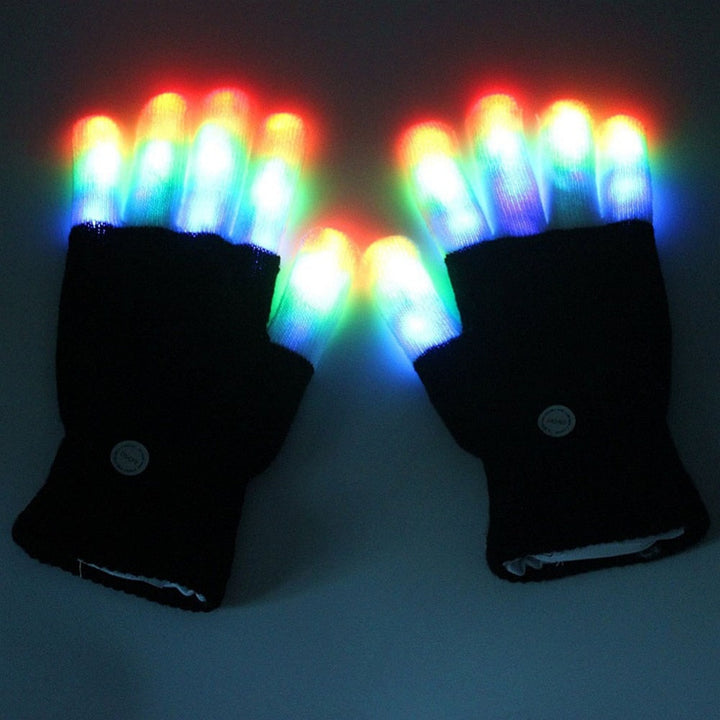 LED Light Gloves for Multicolor Party Performances