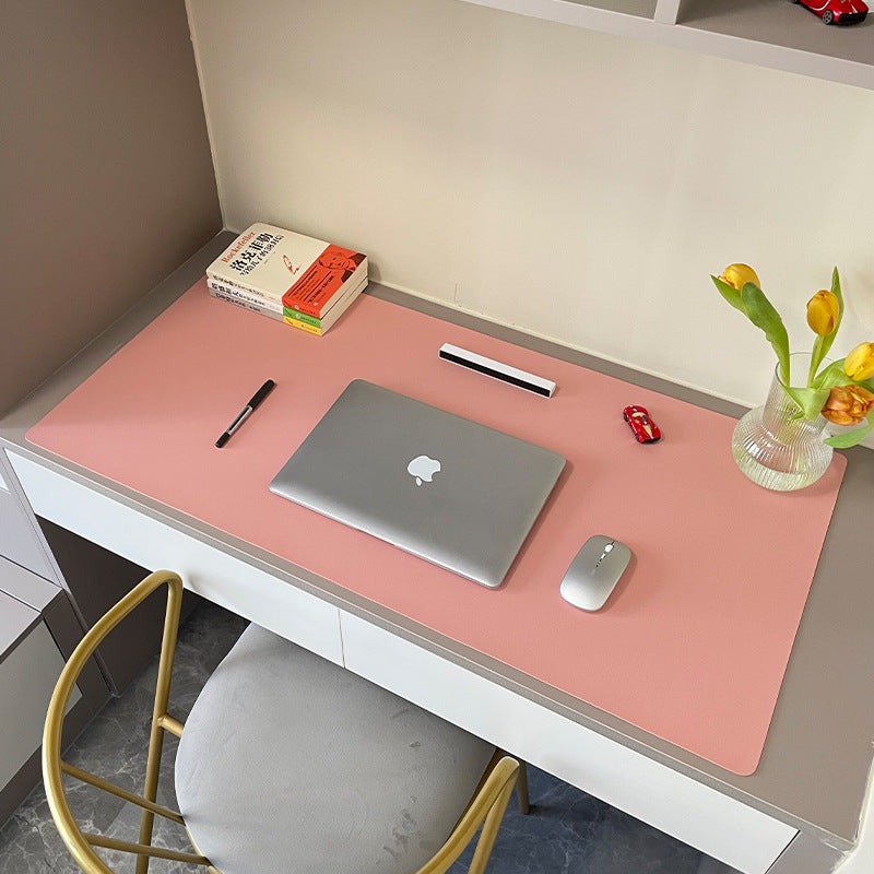 Large Waterproof PU Leather Desk Pad for Spills & Stains