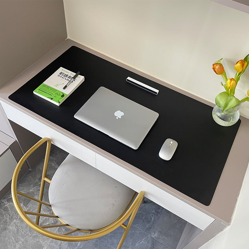 Large Waterproof PU Leather Desk Pad for Spills & Stains