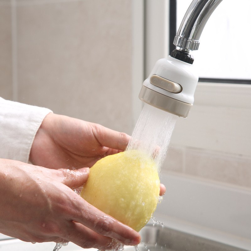 Flexible Faucet Aerator for Easier, Cleaner Sink Rinsing