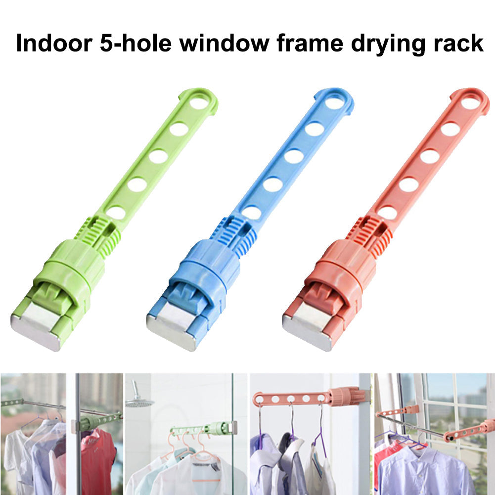 Indoor Window Frame Clothes Drying Rack, No Drilling