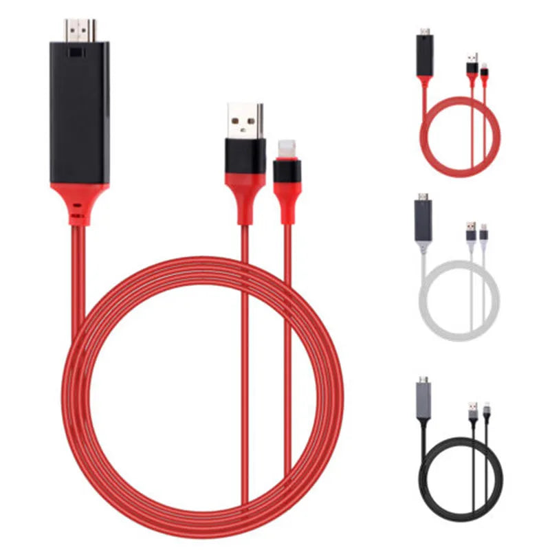 Lightning to HDMI Adapter Cable for iPhone 5 to 7 TV