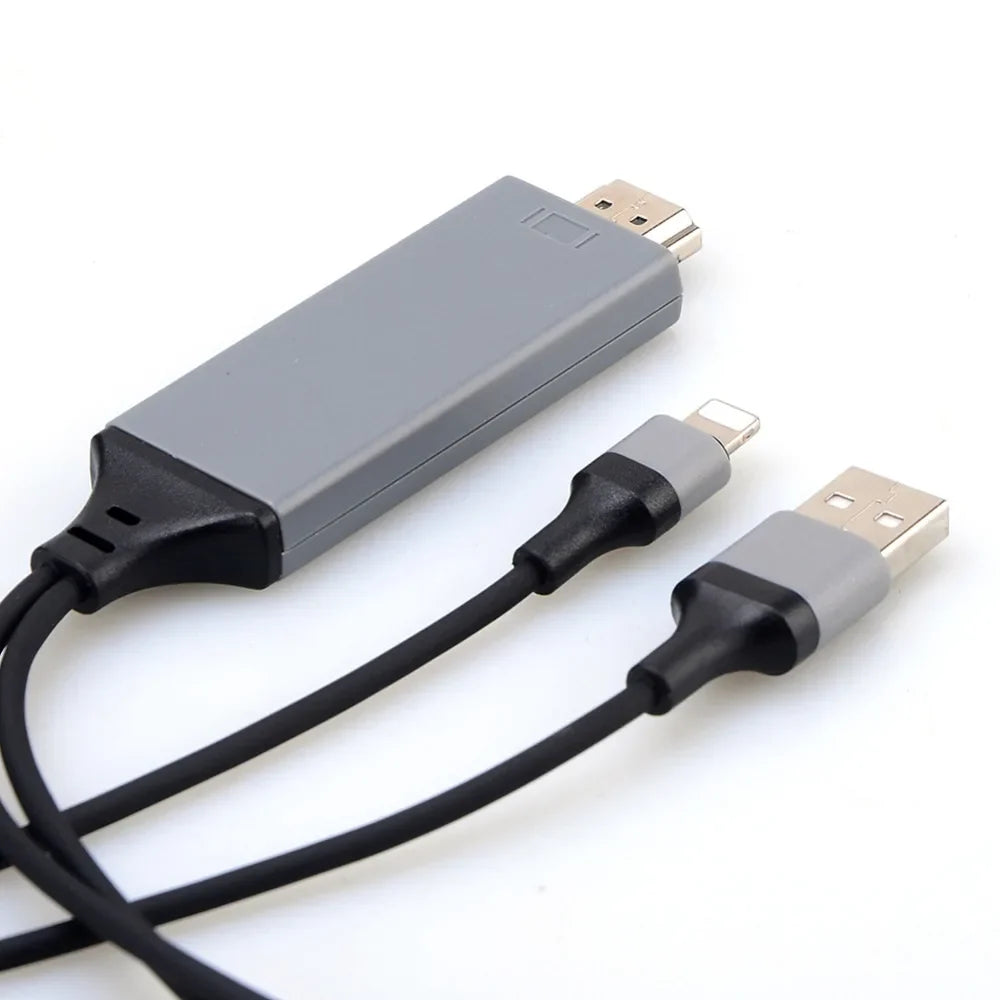 Lightning to HDMI Adapter Cable for iPhone 5 to 7 TV