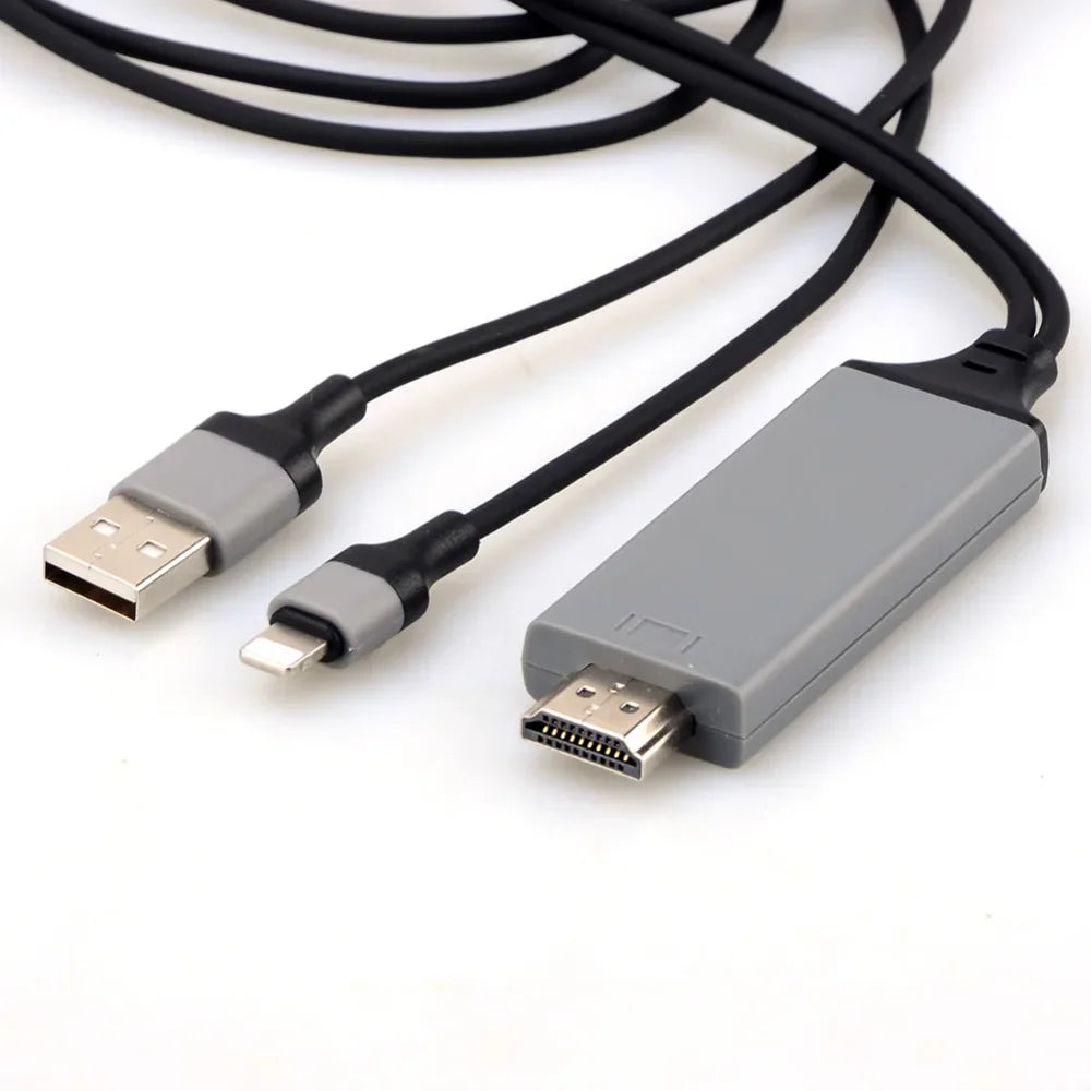 Lightning to HDMI Adapter Cable for iPhone 5 to 7 TV