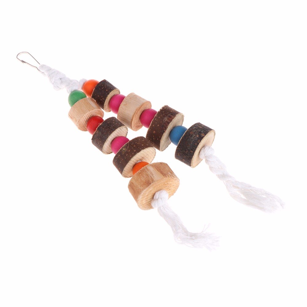 Colorful Parrot Bird Toy for Chewing and Cage Enrichment
