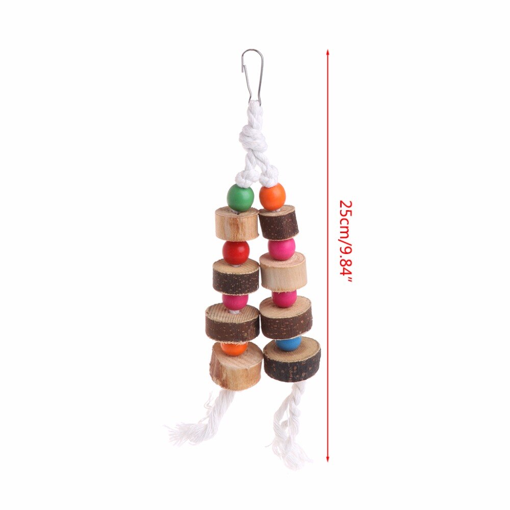 Colorful Parrot Bird Toy for Chewing and Cage Enrichment