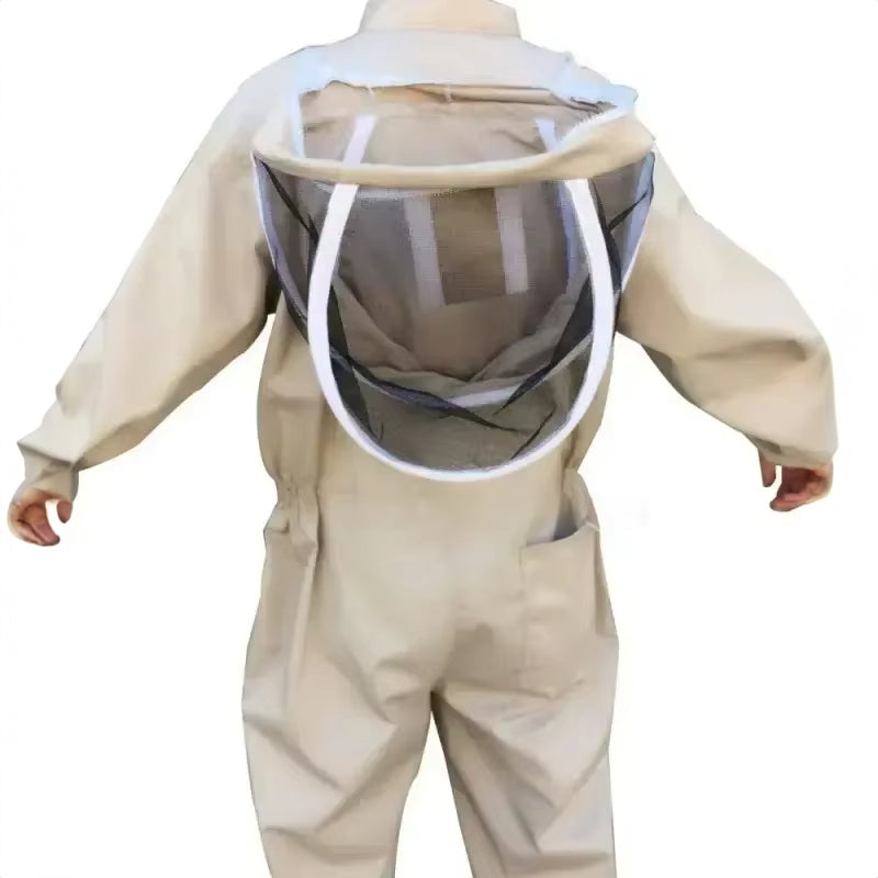 Full-Body Beekeeping Suit with Ventilated Mesh Veil