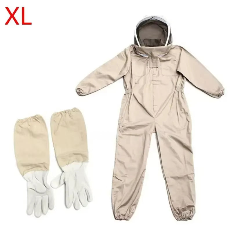 Full-Body Beekeeping Suit with Ventilated Mesh Veil