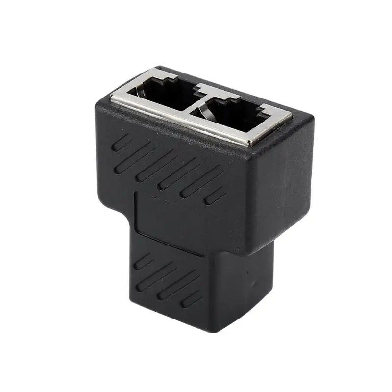 RJ45 Ethernet Splitter Coupler: 1 to 2 Port Adapter
