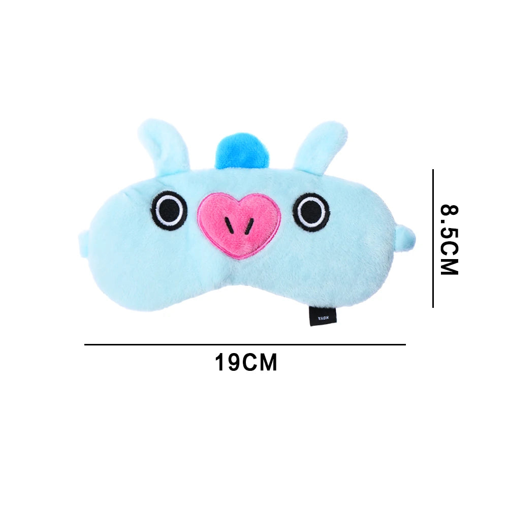 Cute BT21 Sleep Mask Set – 100% Blackout, Ultra Soft
