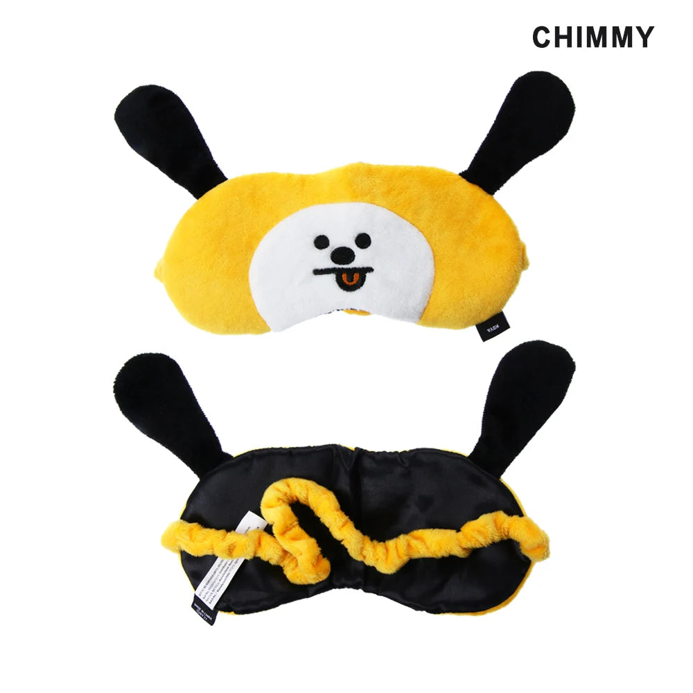 Cute BT21 Sleep Mask Set – 100% Blackout, Ultra Soft