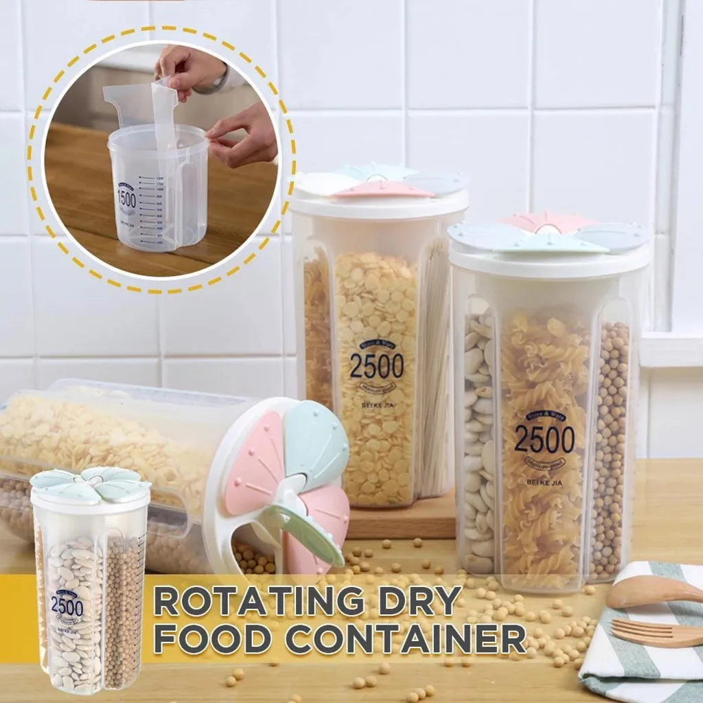 Multi-Grain Storage Box, Rotating Moisture-Proof Lid