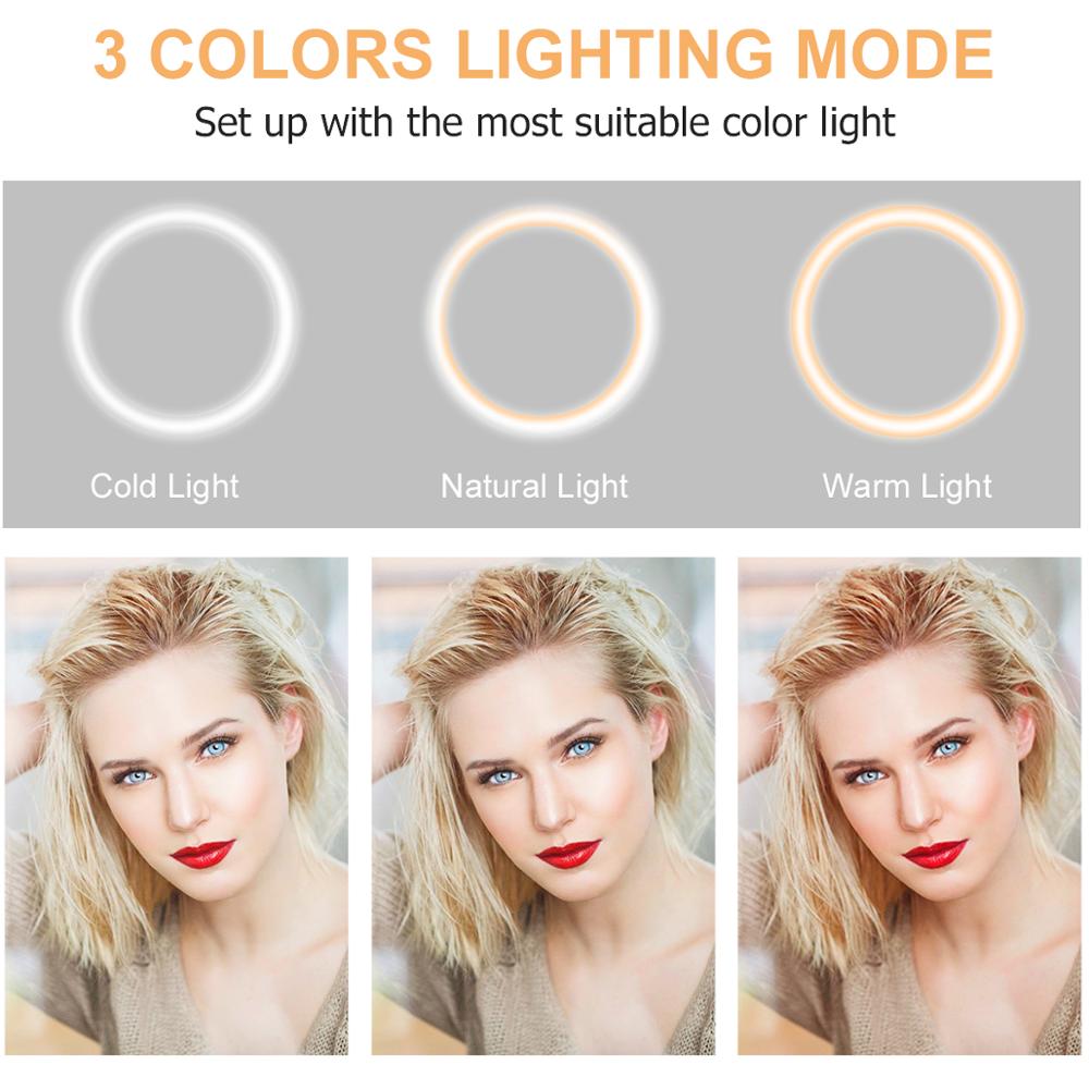 10 Inch LED Ring Light with Stand for Selfies & Video