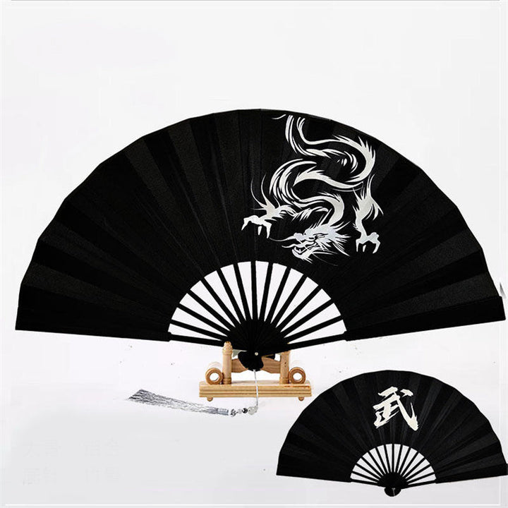 10-Inch Kung Fu Folding Fan for Performances & Display