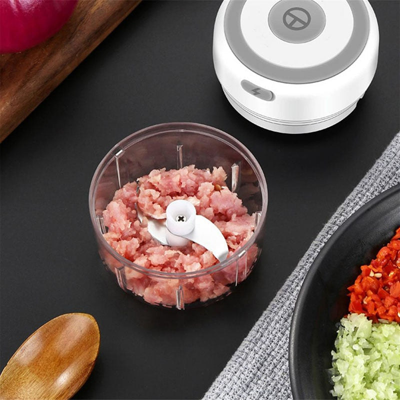 Electric Garlic Chopper That Minces Garlic in Seconds