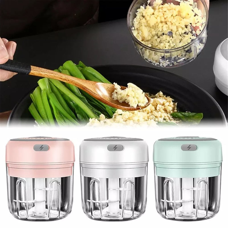 Electric Garlic Chopper That Minces Garlic in Seconds