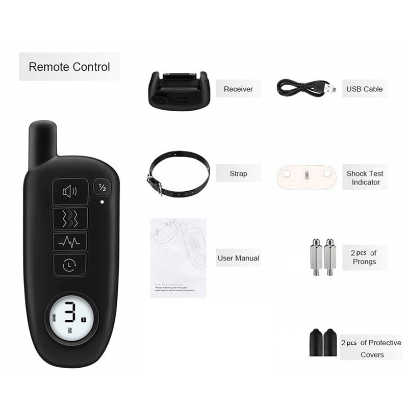 Dog Training Collar with 1000ft Remote & Vibration