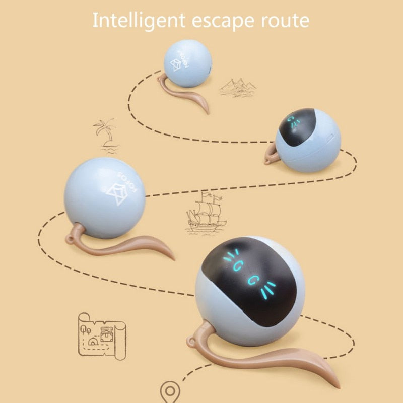Smart Cat Toy Ball: Self-Rolling Indoor Exercise