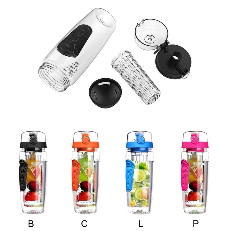 1000ml Fruit Infuser Water Bottle for Gym and Hiking